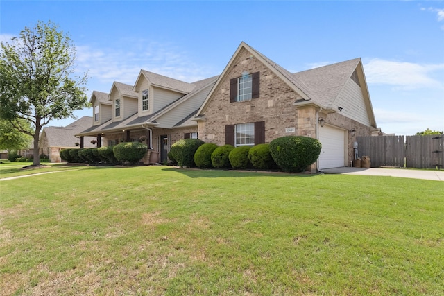 13625 Fishing Hole Ln, Fort Worth, TX 76052 - view of front of home with concrete driveway, brick siding, a garage, and a shingled roof