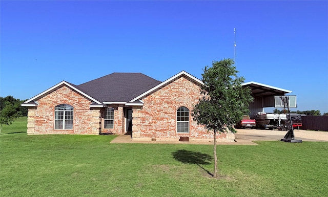 240 County Road 12550, Paris, TX 75462 - single story home featuring a front yard and brick siding