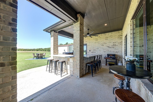 139 County Road 2525, Decatur, TX 76234 - view of patio / terrace with ceiling fan