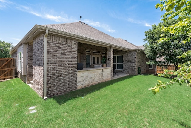 12748 Oakvale Trl, Fort Worth, TX 76244 - back of house with brick siding and a shingled roof