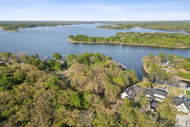 215 N Beverly Dr, Malakoff, TX 75148 - view of property location featuring a nearby body of water and a heavily wooded area