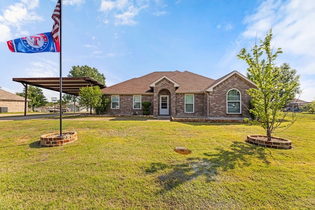 305 Margaret St, Fate, TX 75189 - single story home with brick siding, roof with shingles, and a front yard