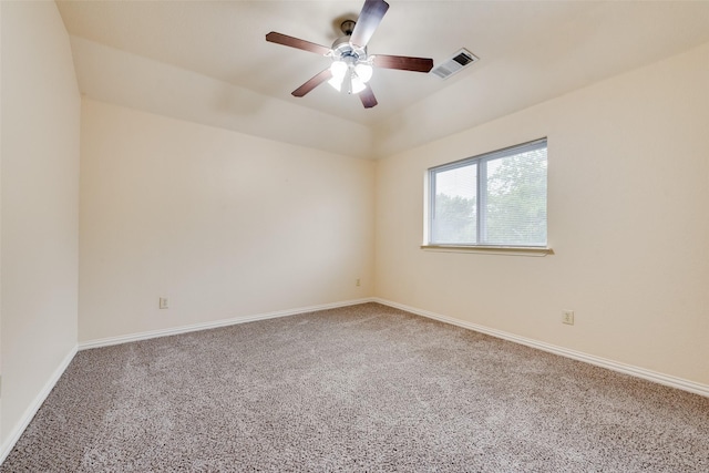 2917 Cascade Dr, Plano, TX 75025 - empty room with carpet flooring, a ceiling fan, and baseboards