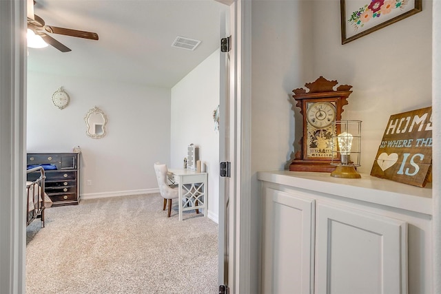 128 Colonial Dr, Joshua, TX 76058 - hall featuring carpet floors and baseboards