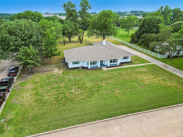 342 Willow Wood St, Murphy, TX 75094 - view from above of property with a tree filled landscape