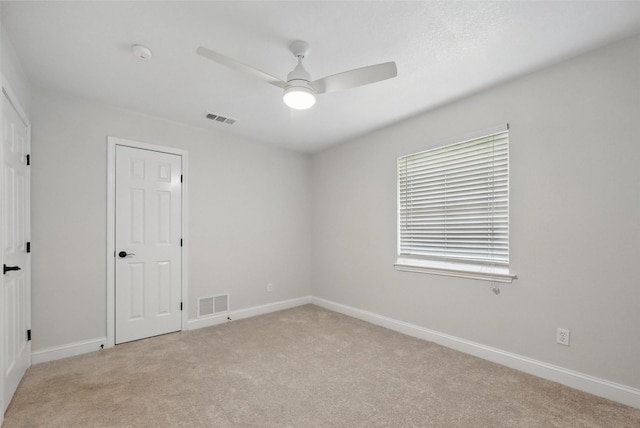342 Willow Wood St, Murphy, TX 75094 - unfurnished room featuring light colored carpet, a ceiling fan, baseboards, and a smoke detector