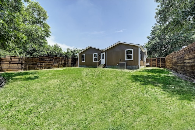 12111 Galva Dr, Dallas, TX 75243 - back of property with entry steps and central air condition unit