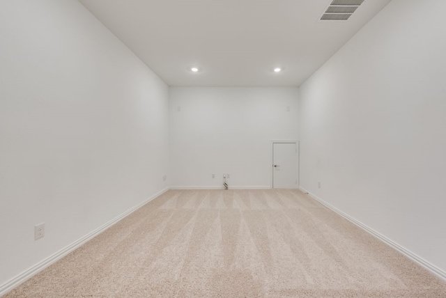 801 Enys Way, Mckinney, TX 75069 - spare room with recessed lighting, light carpet, and baseboards