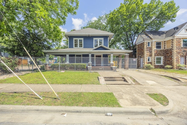 5532 Reiger Ave, Dallas, TX 75214 - view of front facade featuring driveway and a gate