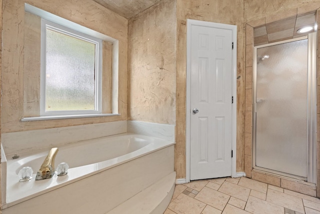 124 Bent Tree Trl, Burleson, TX 76028 - full bathroom with a shower stall and a bath