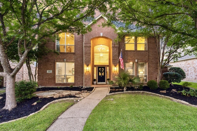4317 Sendero Trl, Plano, TX 75024 - traditional home featuring brick siding and a front lawn