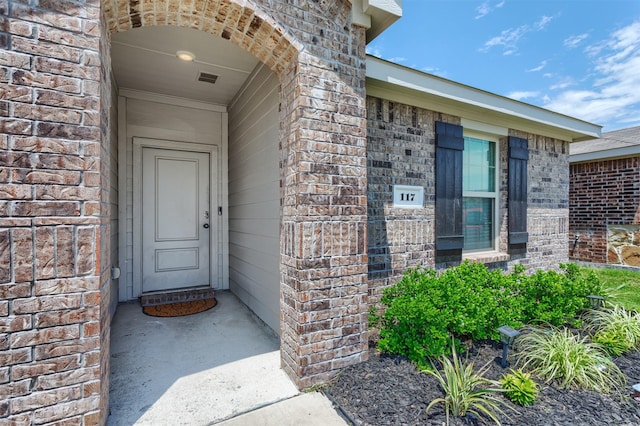 117 Sir Barton Ln, Caddo Mills, TX 75135 - property entrance featuring brick siding