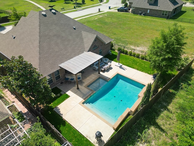14513 Mediterranean Dr, Frisco, TX 75035 - view of subject property with a pool area