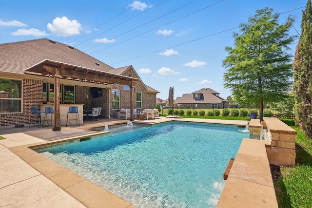 14513 Mediterranean Dr, Frisco, TX 75035 - view of pool featuring a patio area