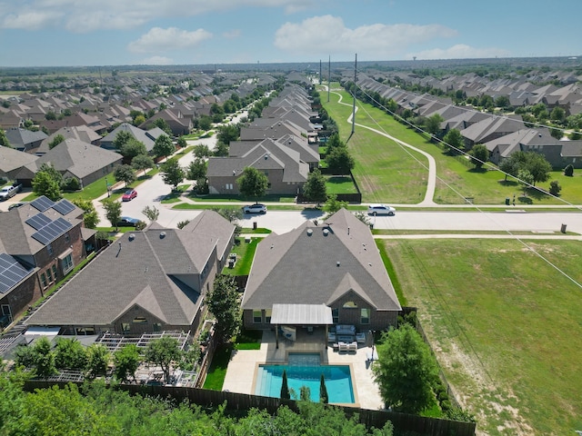 14513 Mediterranean Dr, Frisco, TX 75035 - aerial view of residential area featuring a pool area