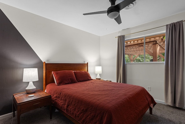 2512 Buckingham Dr, Denton, TX 76209 - carpeted bedroom featuring baseboards and a ceiling fan