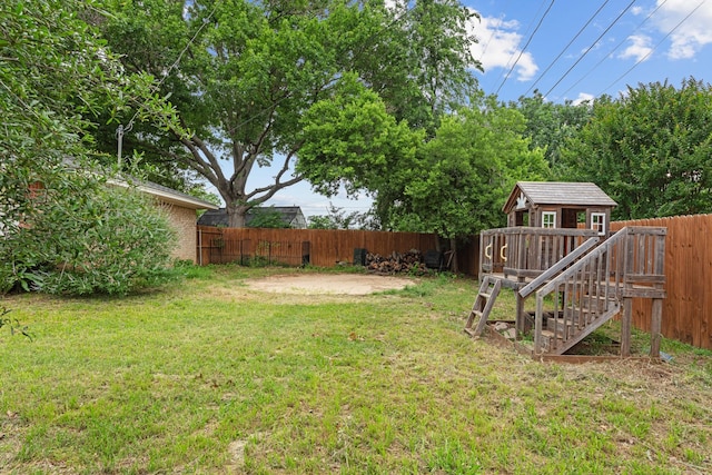 2512 Buckingham Dr, Denton, TX 76209 - view of yard with an outbuilding