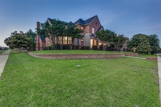 2313 Ember Woods Dr, Keller, TX 76262 - view of front facade with brick siding and a front lawn