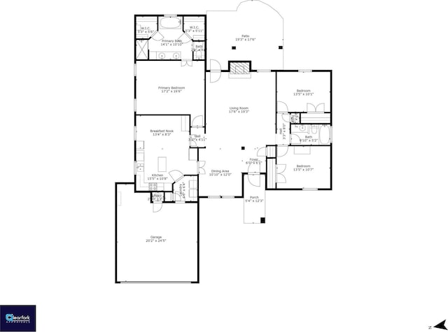 10253 Fieldcrest Dr, Benbrook, TX 76126 - home floor plan