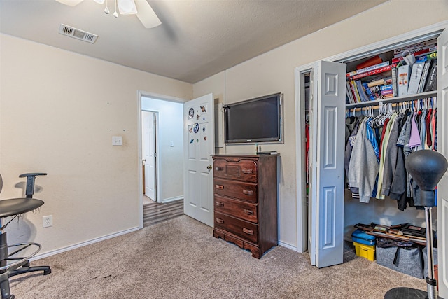 400 Rs County Road 3130, Emory, TX 75440 - bedroom featuring carpet floors, a closet, baseboards, and ceiling fan