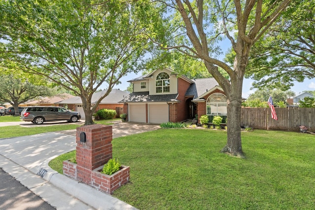7600 Teresa Ct, North Richland Hills, TX 76182 - traditional-style house featuring concrete driveway, an attached garage, roof with shingles, and brick siding