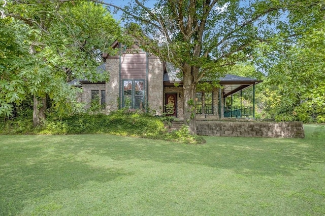 4291 County Road 862, Mckinney, TX 75071 - view of front facade featuring a front lawn and brick siding