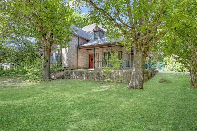 4291 County Road 862, Mckinney, TX 75071 - view of front facade featuring a front yard and brick siding