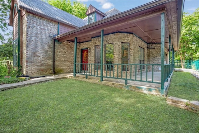 4291 County Road 862, Mckinney, TX 75071 - view of front of home with brick siding and a porch