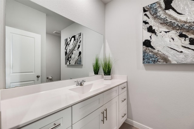 9700 Serviceberry Ln, Fort Worth, TX 76036 - bathroom with vanity and baseboards