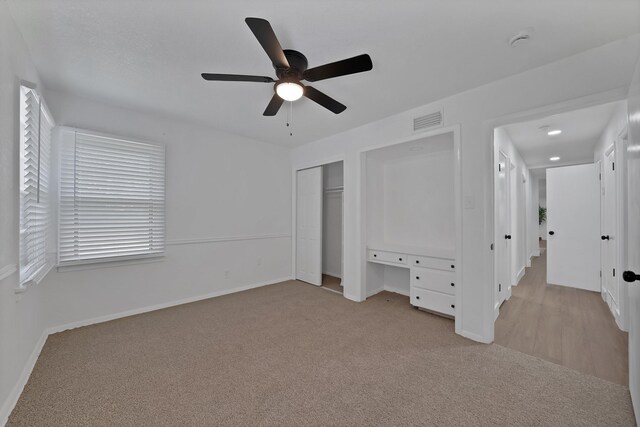 6928 Glen Hills Rd, Richland Hills, TX 76118 - unfurnished bedroom with carpet flooring, baseboards, ceiling fan, and a closet