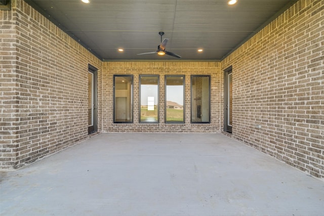 9900 Aiken Ct, Mesquite, TX 75126 - view of patio / terrace with a ceiling fan