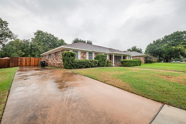 4313 Barcelona Dr, Fort Worth, TX 76133 - view of front of home with concrete driveway and brick siding