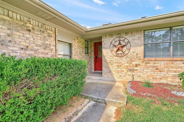116 Modoc Trl, Lake Kiowa, TX 76240 - doorway to property with brick siding