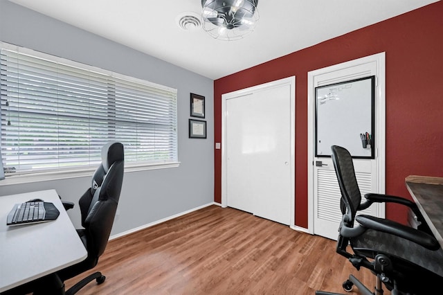 116 Modoc Trl, Lake Kiowa, TX 76240 - home office featuring light wood finished floors and baseboards