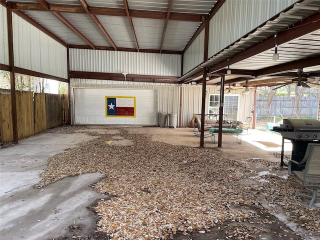 120 County Road 1719, Clifton, TX 76634 - garage featuring ceiling fan
