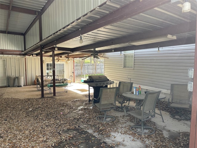 120 County Road 1719, Clifton, TX 76634 - view of patio / terrace with a grill and outdoor dining space