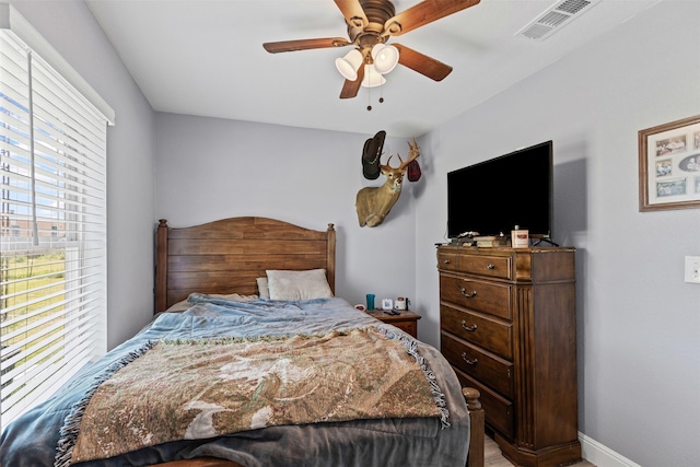 105 S Lavaca St, Whitney, TX 76692 - bedroom with a ceiling fan and baseboards