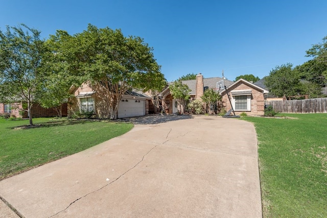7020 Live Oak Dr, North Richland Hills, TX 76182 - obstructed view of property with concrete driveway and an attached garage