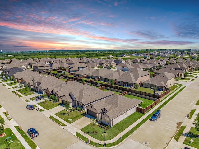 1519 Fairweather Way, Forney, TX 75126 - aerial view at dusk of a residential view