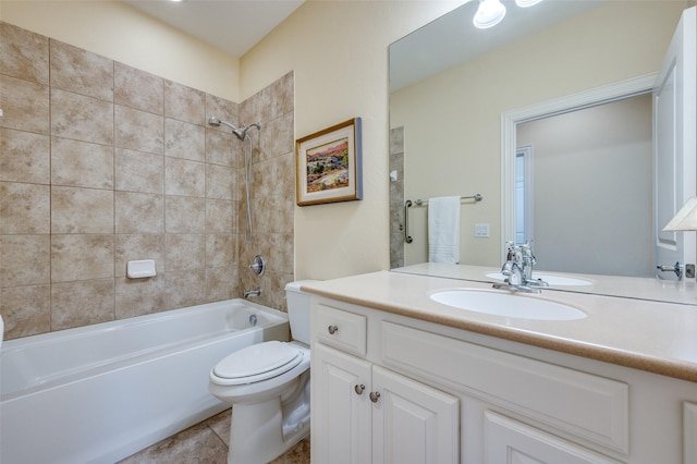 382 Burnswick Isles Way, Frisco, TX 75036 - full bathroom featuring vanity, bathtub / shower combination, and toilet