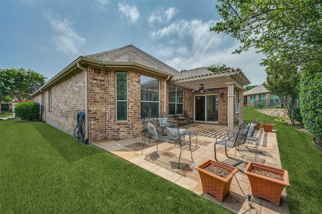 382 Burnswick Isles Way, Frisco, TX 75036 - view of patio / terrace featuring a ceiling fan