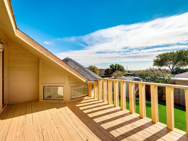 1101 Shawnee Trl, Carrollton, TX 75007 - view of wooden deck