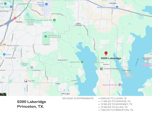 9390 Lakeridge Dr, Princeton, TX 75407 - map / location