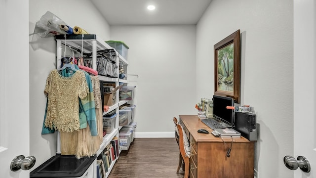 113 Myers Ave, Cleburne, TX 76033 - office space featuring baseboards and dark wood-style flooring