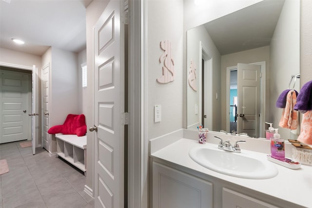 14024 Callisto Way, Haslet, TX 76052 - bathroom with tile patterned flooring and vanity