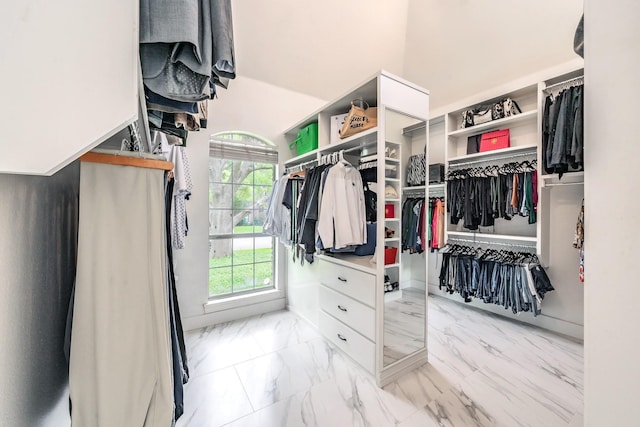 1495 Bent Trail Cir, Southlake, TX 76092 - spacious closet featuring light marble finish flooring