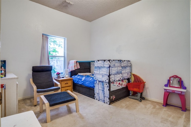 6837 Beverly Glen Dr, Fort Worth, TX 76132 - bedroom with carpet, baseboards, and a textured ceiling