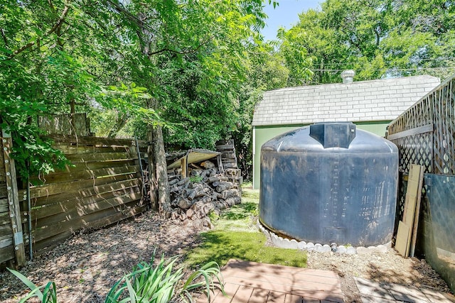 1245 Hodgson St, Fort Worth, TX 76115 - view of yard with a wooden deck