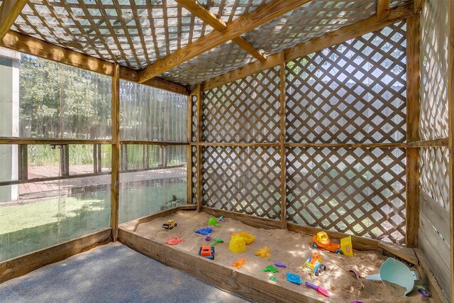 1245 Hodgson St, Fort Worth, TX 76115 - view of unfurnished sunroom