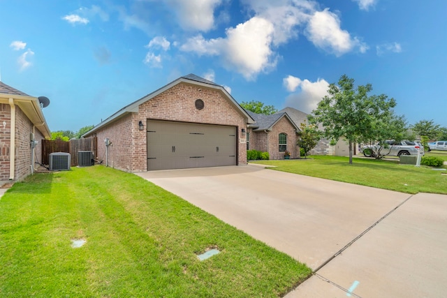 313 Donna Cir, Granbury, TX 76049 - view of front of house with brick siding and central AC unit